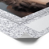 Faux Glitter Personal Portrait Poster ポスター (角)