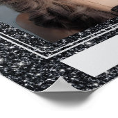 Faux Glitter Personal Portrait Poster ポスター (角)