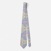 Faux Glitter Rainbow Leopard Print Neck Tie ネクタイ (正面)