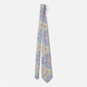 Faux Glitter Rainbow Leopard Print Neck Tie ネクタイ (裏面)