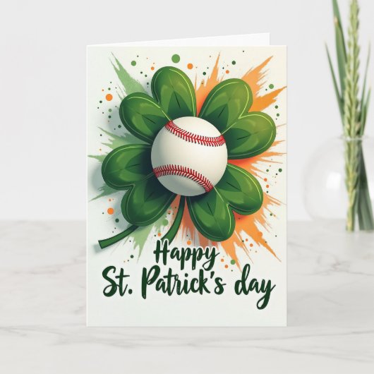 Faux Gold Baseball Luck Card カード (正面)