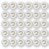 Faux Gold Beef Wedding Place Cards Meal Choice  シール (正面)