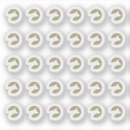 Faux Gold Beef Wedding Place Cards Meal Choice  シール (正面)