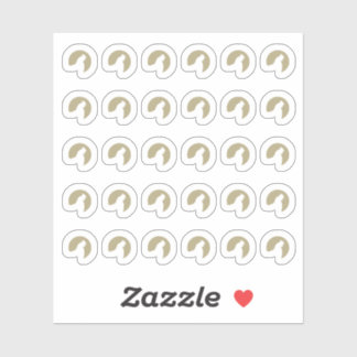 Faux Gold Chicken Wedding Place Cards Meal Choice シール