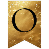 Faux Gold CONGRATULATIONS! sparkling Party バンティングフラッグ (第2の旗)