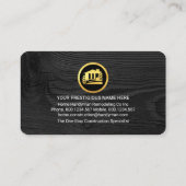 Faux Gold Handyman Tools Building Frame 名刺 (裏面)