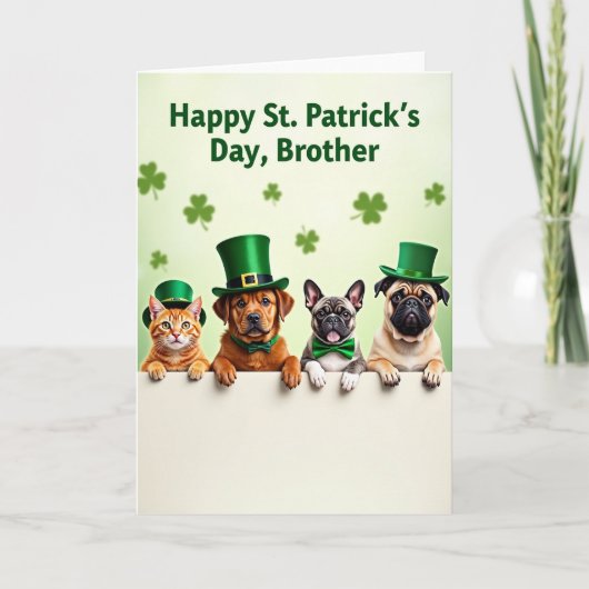 Faux Gold Holiday Friends Card カード (正面)