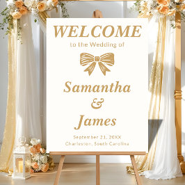 Faux Gold Luxe Welcome for Formal Venues アクリルサイン