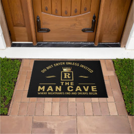 FAUX GOLD Man Cave ドアマット