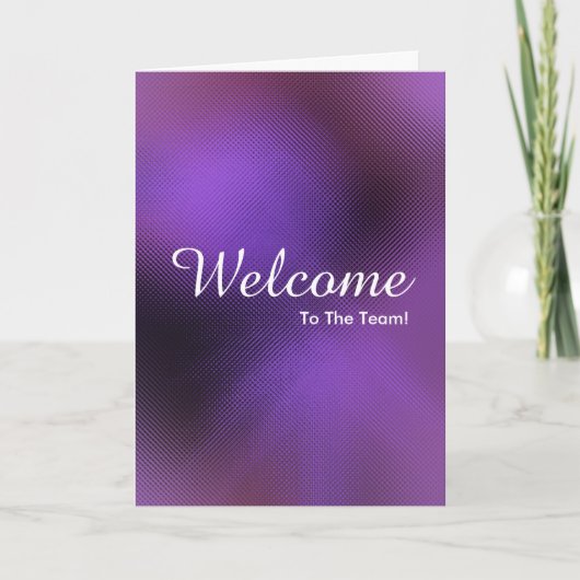Faux Gold New Employee Welcome Card カード (正面)
