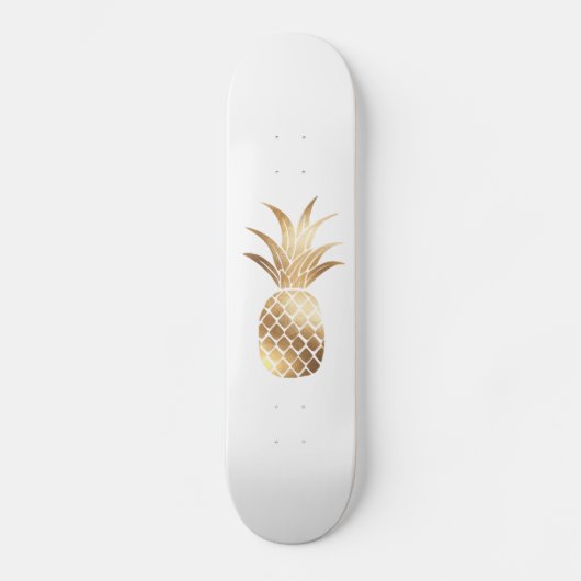 Faux Gold Pineapple Skateboard スケートボード (正面)