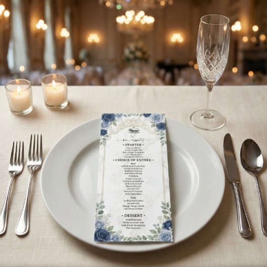 Faux Gold Scrollwork Printed Marble メニュー