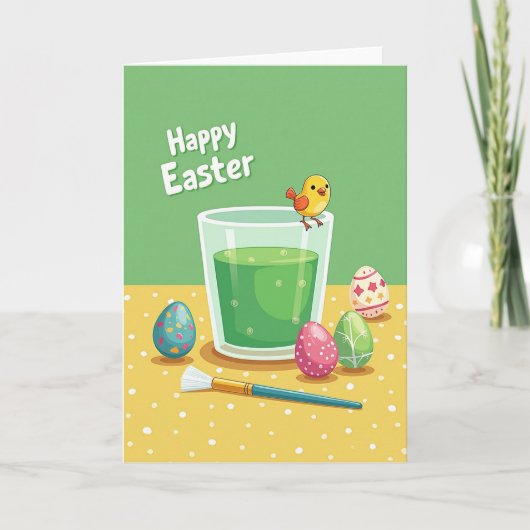 Faux Gold Springtime Card カード (正面)