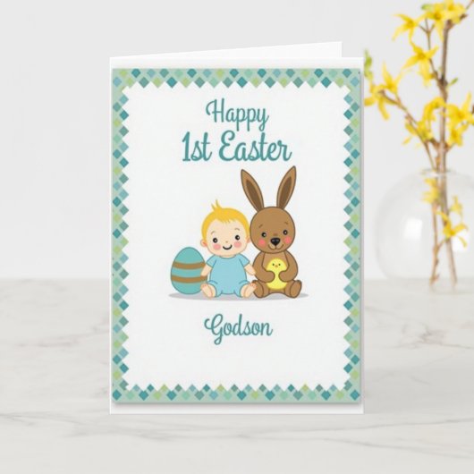 Faux Gold Springtime Friends Card カード (黄色い花)