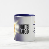 Faux gold stars employee anniversary recognition マグカップ (中央)