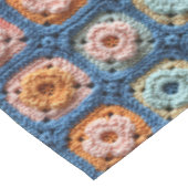 Faux Granny Square Crochet Pattern  テーブルクロス (アングル)