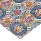 Faux Granny Square Crochet Pattern  テーブルクロス (アングル)