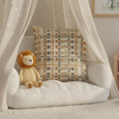 Faux Grasscloth Geometric Weave Pat#3 ID1271 クッション