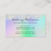 Faux Holographic Glitter Eyes Microblading 名刺 (裏面)