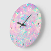 FAUX iridescent opal effect Large Clock ラージ壁時計 (傾斜)