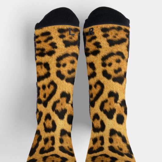 Faux Jaguar Skin ソックス (上部)
