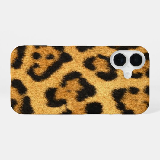 Faux Jaguar Skin iPhone 16ケース (裏面横)