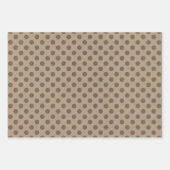 Faux Kraft Paper w/ Dark Faux Kraft Paper Patterns ラッピングペーパーシート (正面2)