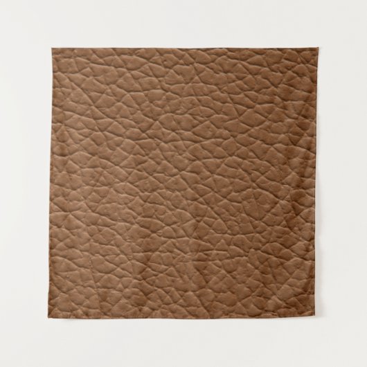 Faux leather light brown shades major texture. abs タペストリー (正面)
