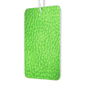 Faux Leather Light Lime カーエアーフレッシュナー (左)