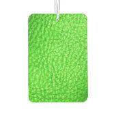 Faux Leather Light Lime カーエアーフレッシュナー (裏面)