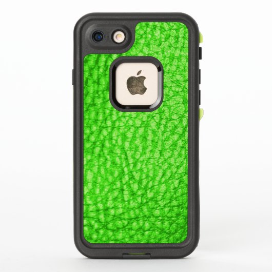 Faux Leather Light Lime LifeProof iPhoneケース (裏面)
