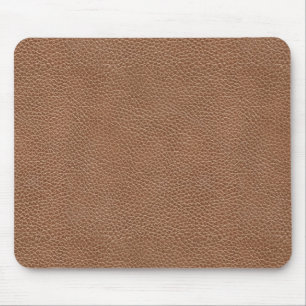 Faux Leather Natural Brown マウスパッド