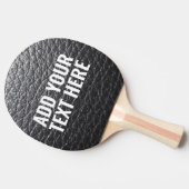  FAUX LEATHER PING PONG PADDLE ADD YOUR TEXT  卓球ラケット (横)
