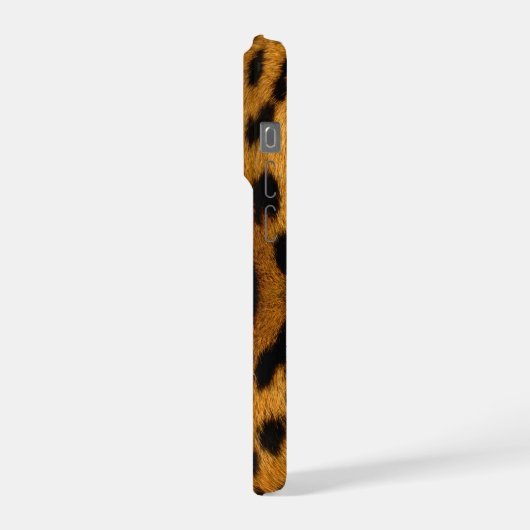 Faux Leopard Skin iPhoneケース (左側面)