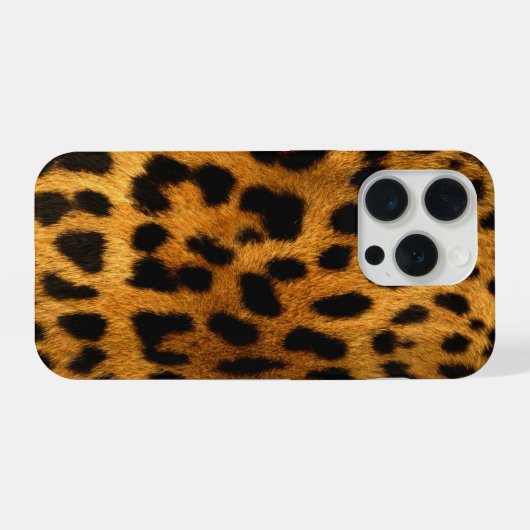 Faux Leopard Skin iPhoneケース (裏面横)