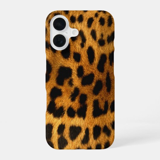 Faux Leopard Skin iPhone 16ケース (裏面)