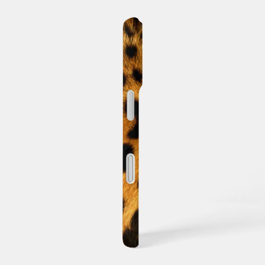 Faux Leopard Skin iPhone 16ケース (右側面)
