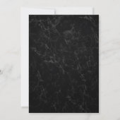 Faux Marbleジオメトリックベビーシャワー 招待状 (裏面)