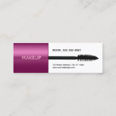 Faux mascara brush makeup artist スキニー名刺 (裏面)