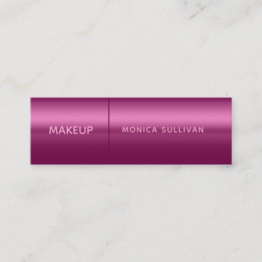 Faux mascara brush makeup artist スキニー名刺 (正面)