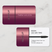 Faux mascara brush makeup Business Card 名刺 (正面/裏面)