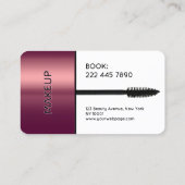 Faux mascara brush makeup Business Card 名刺 (裏面)