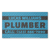 Faux metallic texture surface handyman マグネット名刺 (正面)