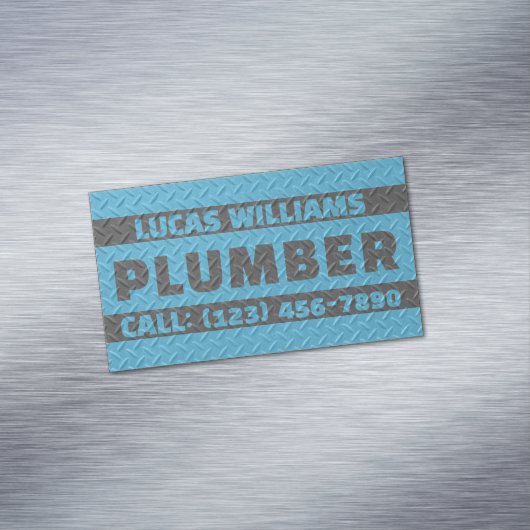 Faux metallic texture surface handyman マグネット名刺 (インサイチュ)