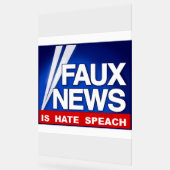 Faux News  アクリルサイン (傾斜)
