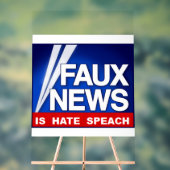 Faux News アクリルサイン (ニュートラル)
