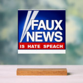 Faux News アクリルサイン (ニュートラル)