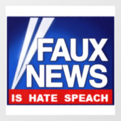 Faux News ウィンドウサイン (シート)