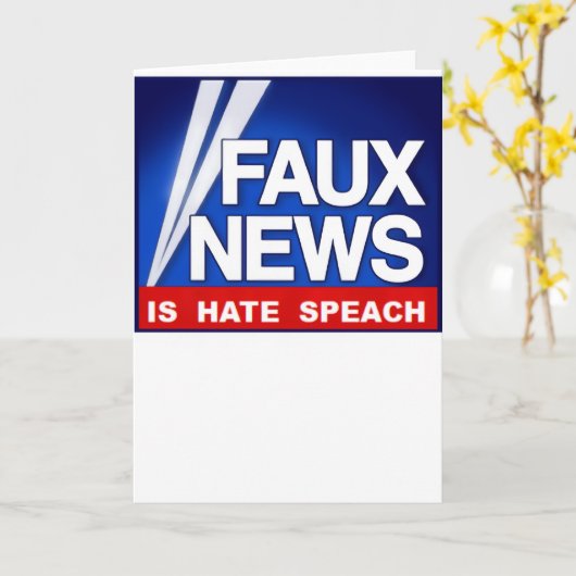 Faux News カード (黄色い花)