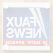 Faux News ガラスコースター (裏面)